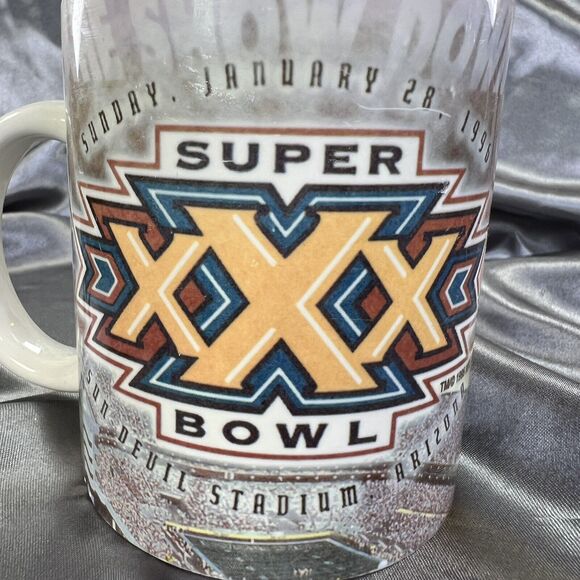 Super‎ Bowl XXX Steelers 10oz Coffee Mug Cup 1995 AFC Champions NFL Sun Devil - Picture 12 of 12